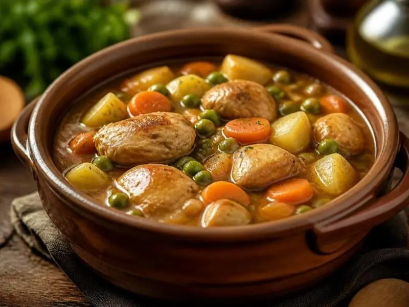 خضار سوتيه بالفراخ — مرقة فراخ بودر للرز الأبيض